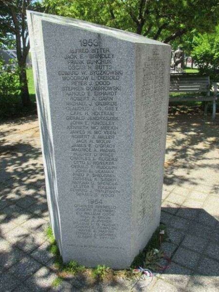 BUFFALO KOREAN WAR MEMORIAL HEXAGONAL PRISM SIDE F