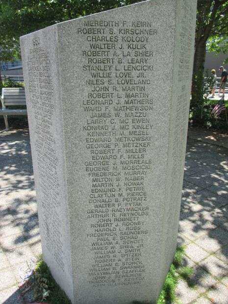 BUFFALO KOREAN WAR MEMORIAL HEXAGONAL PRISM SIDE B