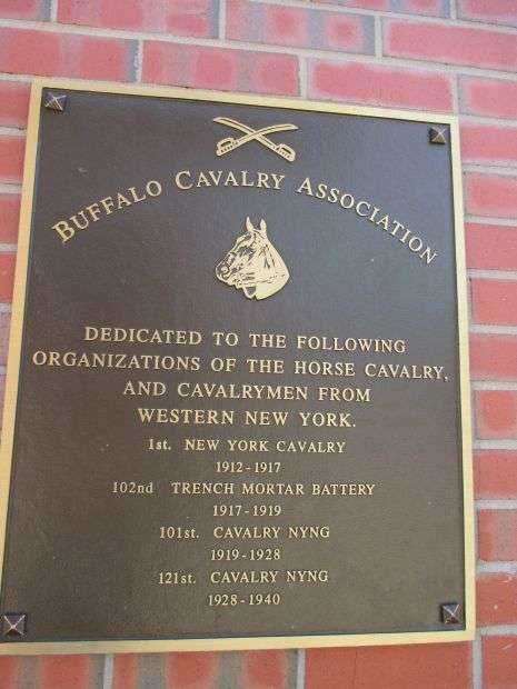 BUFFALO CAVALRY ASSOCIATION WAR MEMORIAL PLAQUE