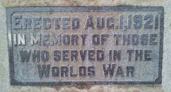 HUME WAR MEMORIAL FLAGPOLE STONE A