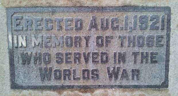 HUME WAR MEMORIAL FLAGPOLE STONE A