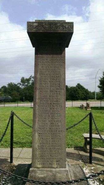 FRANKLIN COUNTY COLORED SOLDIERS CIVIL WAR MEMORIAL SIDE C