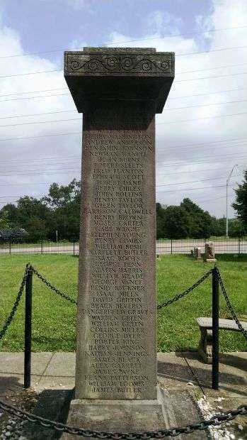 FRANKLIN COUNTY COLORED SOLDIERS CIVIL WAR MEMORIAL SIDE C