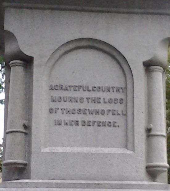 MORRIS COUNTY CIVIL WAR MEMORIAL STONE D