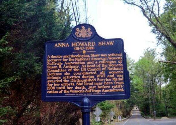 ANNA HOWARD SHAW MEMORIAL MARKER