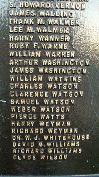 MARCUS HOOK WORLD WAR I MEMORIAL PLAQUE Q