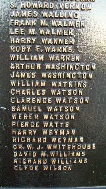 MARCUS HOOK WORLD WAR I MEMORIAL PLAQUE Q
