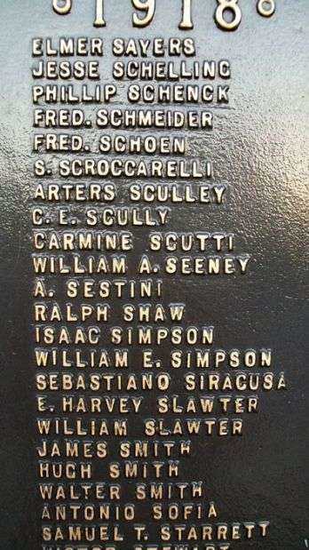 MARCUS HOOK WORLD WAR I MEMORIAL PLAQUE N