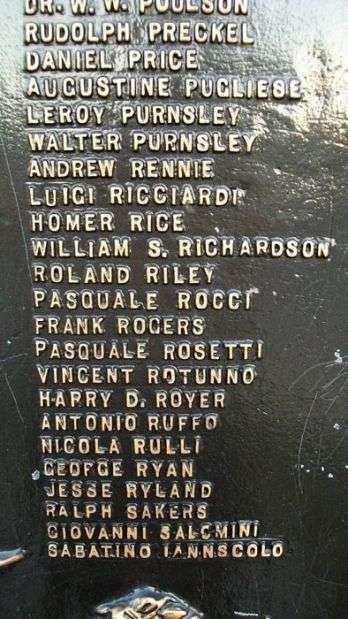 MARCUS HOOK WORLD WAR I MEMORIAL PLAQUE M