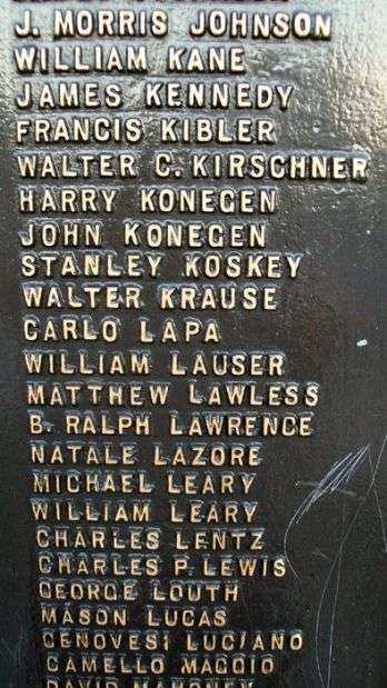 MARCUS HOOK WORLD WAR I MEMORIAL PLAQUE J