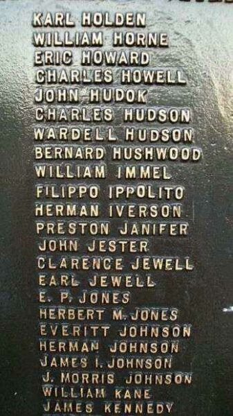 MARCUS HOOK WORLD WAR I MEMORIAL PLAQUE H