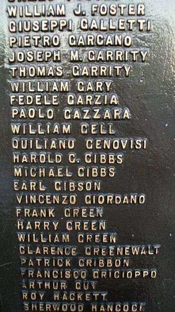 MARCUS HOOK WORLD WAR I MEMORIAL PLAQUE E