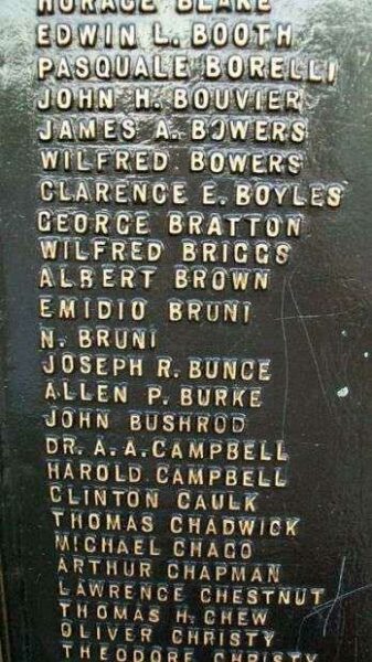 MARCUS HOOK WORLD WAR I MEMORIAL PLAQUE D