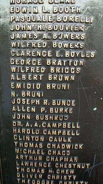 MARCUS HOOK WORLD WAR I MEMORIAL PLAQUE D