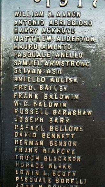 MARCUS HOOK WORLD WAR I MEMORIAL PLAQUE B