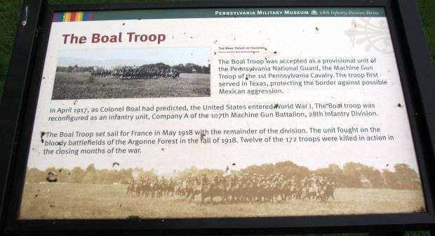 THE BOAL TROOP WAR MEMORIAL PANEL