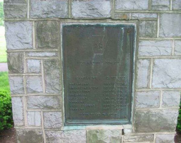112TH MACHINE GUN COMPANY WAR MEMORIAL BACK