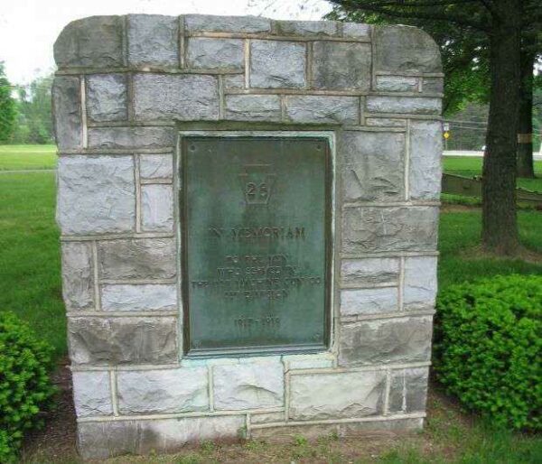 112TH MACHINE GUN COMPANY WAR MEMORIAL FRONT
