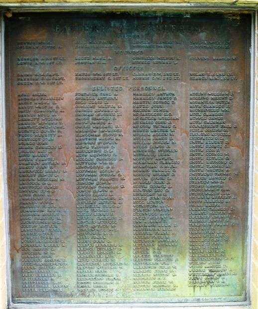 107TH UNITED STATES FIELD ARTILLERY WAR MEMORIAL PLAQUE C