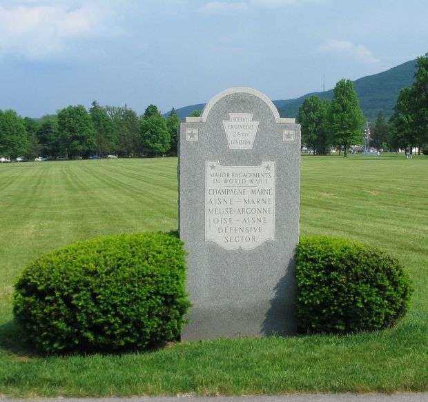 103RD ENGINEERS WORLD WAR I MEMORIAL DRINKING FOUNTAIN BACK