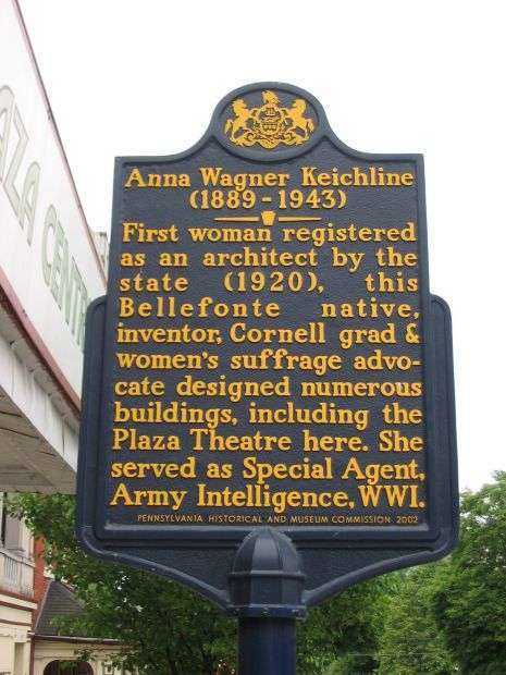 ANNA WAGNER KEICHLINE WAR MEMORIAL MARKER