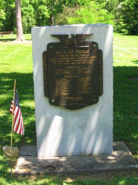 ATHENS BOROUGH AND ATHENS TOWNSHIP WAR MEMORIAL