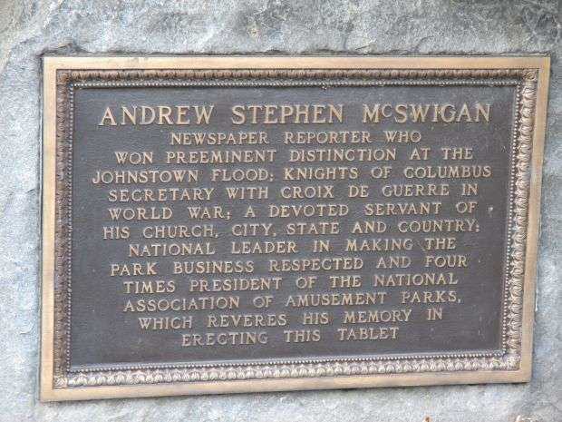 ANDREW STEPHEN MCSWIGAN WAR MEMORIAL PLAQUE