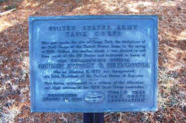 UNITED STATES ARMY TANK CORPS MEMORIAL TREE PLAQUE