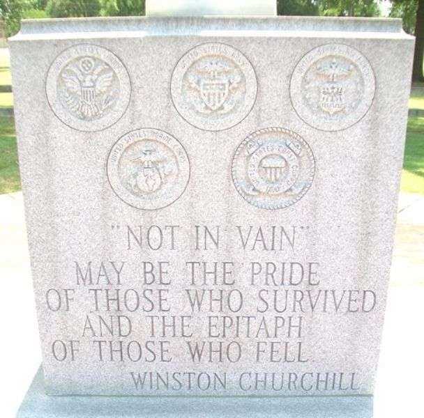 CRAIG COUNTY WAR VETERANS MEMORIAL STONE A