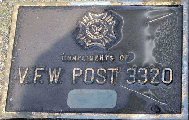 V.F.W. POST 3320 AND V.F.W. POST 4599 VETERANS MEMORIAL PLAQUE A