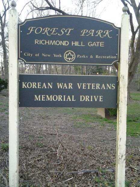 FOREST PARK KOREAN WAR VETERANS MEMORIAL DRIVE MARKER