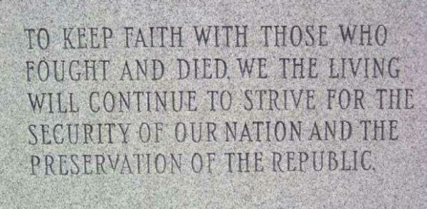 MILLCREEK MEMORIAL POST 3320 WAR MEMORIAL DEDICATION STONE