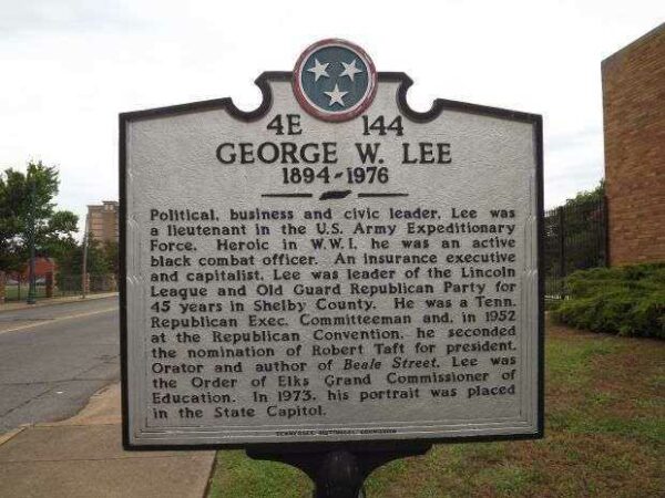 GEORGE W. LEE WAR MEMORIAL MARKER