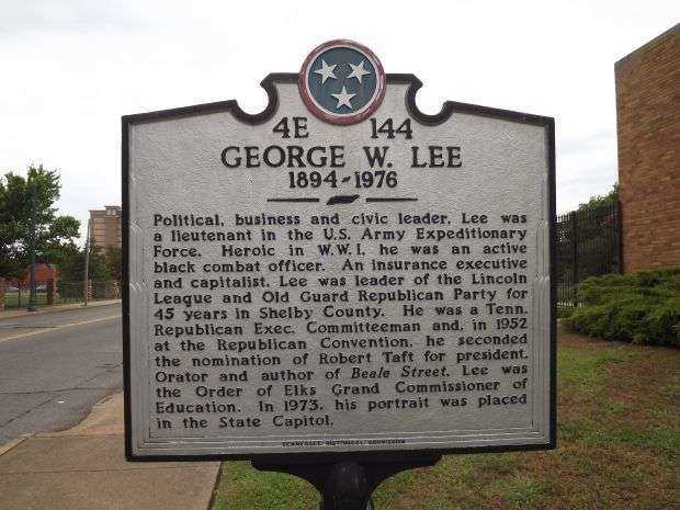 GEORGE W. LEE WAR MEMORIAL MARKER