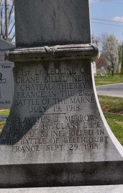 11TH AND 13TH CIVIL DISTRICT WORLD WAR MEMORIAL STONE B