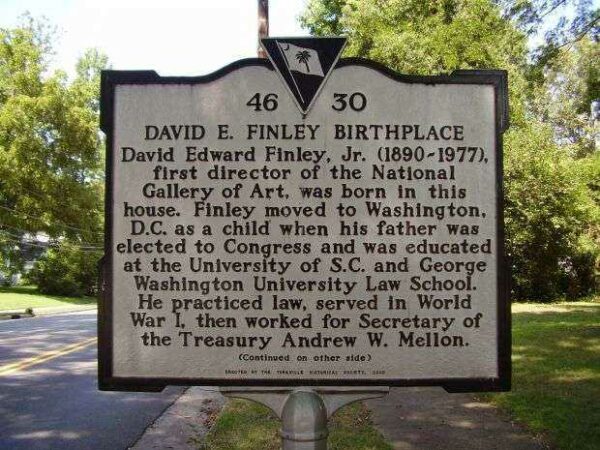 DAVID E. FINLEY BIRTHPLACE MEMORIAL MARKER