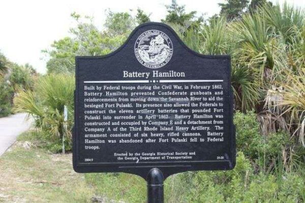 BATTERY HAMILTON WAR MEMORIAL MARKER
