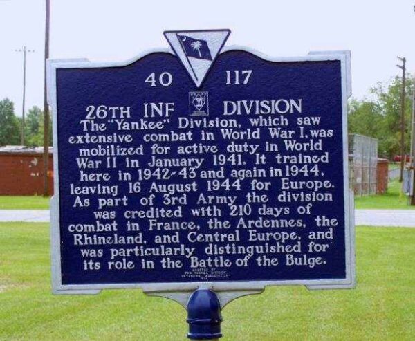 26TH INF DIVISION WAR MEMORIAL MARKER
