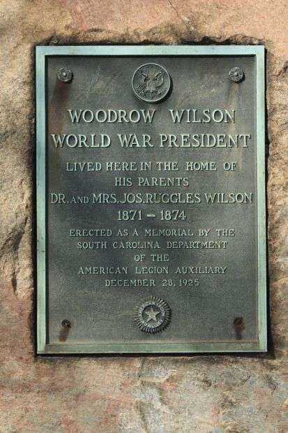 WOODROW WILSON WORLD WAR PRESIDENT MEMORIAL PLAQU