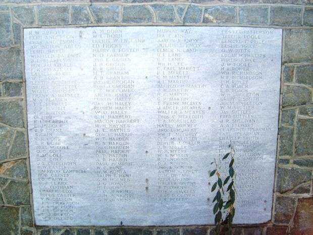 WESTMINSTER WORLD WAR I MEMORIAL STONE B