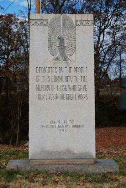 AMERICAN LEGION GREAT WARS MEMORIAL