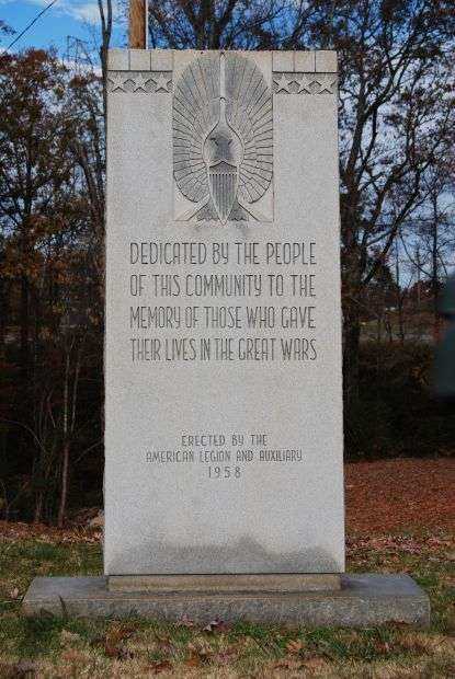 AMERICAN LEGION GREAT WARS MEMORIAL