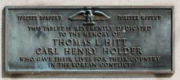 MATHEWS MILL WAR VETERANS MEMORIAL PLAQUE B