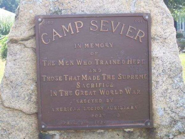 CAMP SEVIER IN MEMORY MEMORIAL PLAQUE