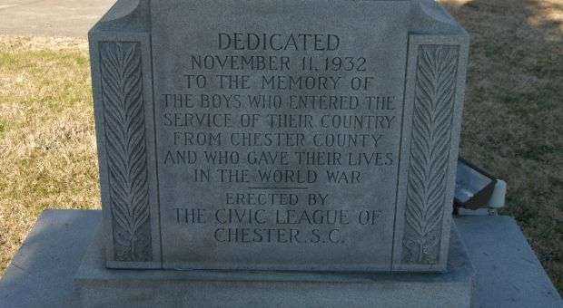 WORLD WAR SOLDIERS MEMORIAL DEDICATION STONE