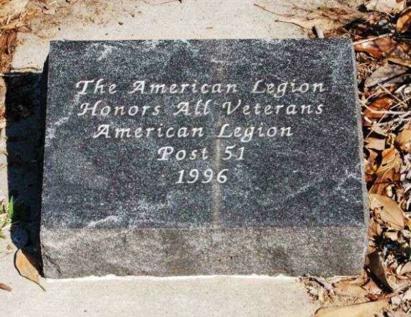 BELTON U.S. AND S.C. MEMORIAL FLAGPOLE STONE