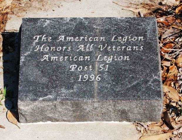 BELTON U.S. AND S.C. MEMORIAL FLAGPOLE STONE