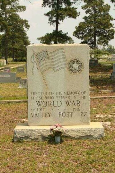 AMERICAN LEGION VALLEY POST 77 WORLD WAR MEMORIAL