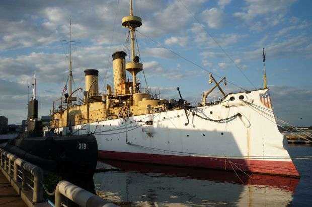 CRUISER OLYMPIA-SUBMARINE BECUNA MEMORIAL SHIPS
