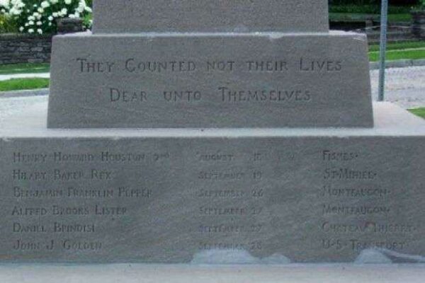 CHESTNUT HILL AND MT AIRY WORLD WAR MEMORIAL STONE A